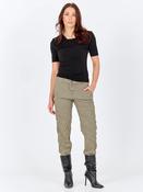 nu denmark cala jane belted trousers in army green image