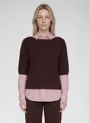 Rabe shimmer jumper in brown