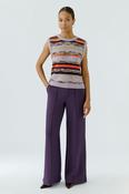 OUI jersey trousers in Aubergine image
