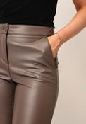 Robell Cloe Faux Leather Trouser in Brown image