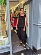 RUFFLE CREPE 2 PIECE IN BLACK image