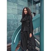 NOEN shawl collar jacket in black