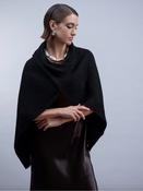 Haako ribbed cape knit in Black