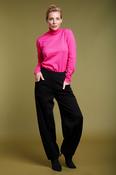 NOEN Pull up barrell cut Trouser in Black image