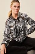 Monari Hooded Sweatshirt in Black Pattern