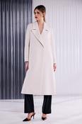 Kate Cooper Double Breasted wool coat in Stone image