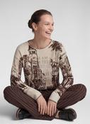 Rabe Pattern Jumper in Biscuit