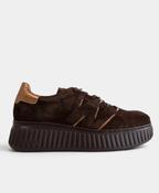Wonders slip on wedge trainer in Brown image