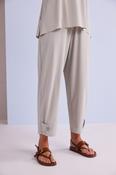 NAYA SLIM LEG TROUSER WITH TAB AT END IN ASH image