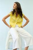 OUI CROP BLOUSE IN LEMON image