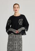 Luukaa Ribbed top with stripe Gloves
