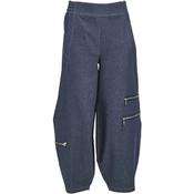 My Soul barrel cut trouser in dark denim image