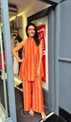 SAPHIRE STRIPE TWO PIECE IN ORANGE AND PINK image