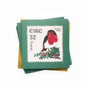 Pack of 6 Nollaig  Irish Robin Christmas Cards image