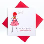 Super Girl Valentine's Card image