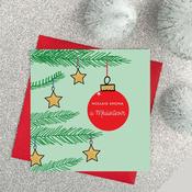 Nollaig Shona a Mhúinteoir - Green Happy Christmas Teacher Card