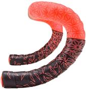 Supacaz Sticky Kush Star Fade Bar Tape RED  ANO RED PLUGS image