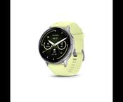 Garmin GARMIN VENU 4 (45MM) SILVER WITH CITRON SILICONE BAND image