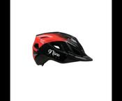 9NINE 9NINE BUZZARD HELMET GLOSSY BLACK/RED M image