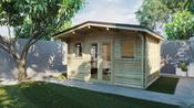 GREYSTONES LOG CABIN 4m X 4m image