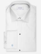Slim Fit Fine Plisse Bib Dress Shirt White image