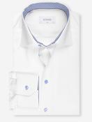 Geo Effect Inlay Signature Twill Slim Fit Shirt White