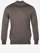 Merino Mock Neck Jumper Brown image