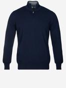 Cashmere Half Zip Sweater Navy