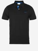 Regular Contrast Piqué Short Sleeve Polo Shirt Black image