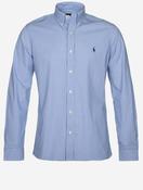 Striped Stretch Button Down Shirt Blue