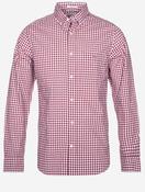 Regular Fit Classic Gingham Poplin Shirt Plumped Red