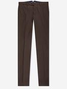 Stretch Cotton Chino Brown image