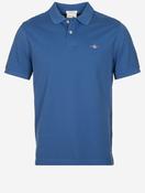 Regular Shield Short Sleeve Piqué Polo Vintage Blue image