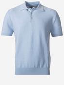 Waffle Pattern Polo Shirt Blue image