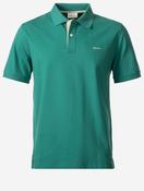 Regular Contrast Piqué Short Sleeve Polo Shirt Botanical Hue image