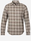 Regular Fit Check Shirt Dark Hazelnut Melange