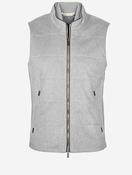 Vest with Knit Sides &amp; Alcantara Grey