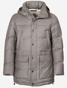Hooded Coat Taupe