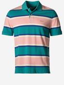 Multistripe Short Sleeve Polo Aqua Blue image
