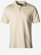 Textured Stripe Short Sleeve Polo Creamed White image