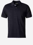 Textured Stripe Short Sleeve Polo Evening Blue image
