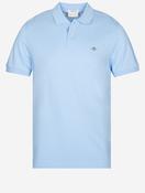 Regular Shield Short Sleeve Pique Polo Capri Blue image