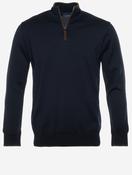 Summer Wool Half Zip Sweater Navy image