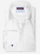 Slim Fit Double Cuff Shirt White image