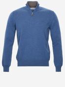 Cashmere Half Zip Blue image