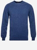 Crew Neck Cashmere Slim Fit Jumper Blue
