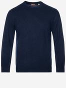 Crew Neck Cashmere Slim Fit Jumper Navy