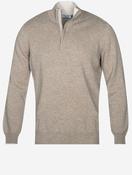 Half Zip Wool &amp; Cashmere Beige