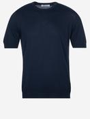 Short Sleeve Crew Knitwear Navy