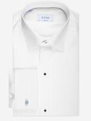 Contemporary Fit Plisse Tuxedo Shirt White image
